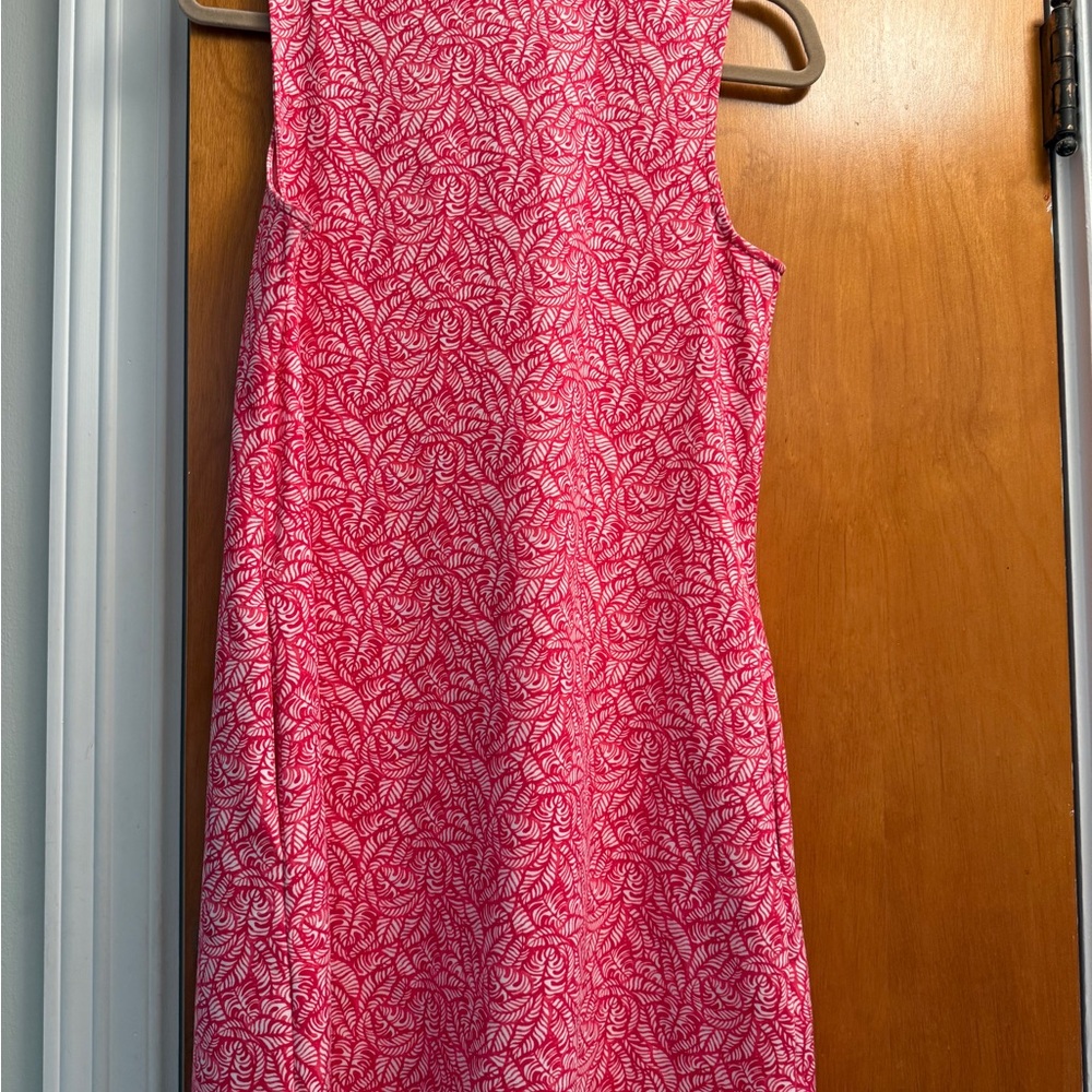 Tommy Bahama Racquet and Paddle Red White Monstera Print Tennis Dress M - Picture 4 of 8